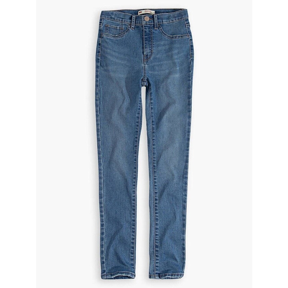Levis Girls 720 High Rise Super Skinny‎ Jeans Blue Stretch Denim Size 12 Regular